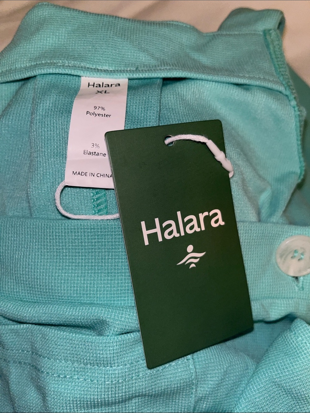 Halara XL Aqua Athleisure with Front Pocket Wide Legs - Picture 5 of 5